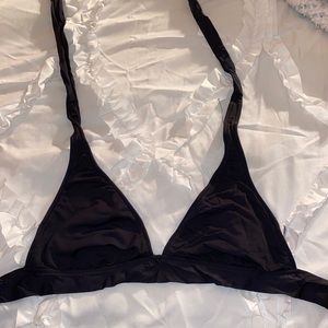 Black bathing suit top